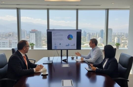 Equipo de Alta Gestión Asociados asesorando a una comunidad